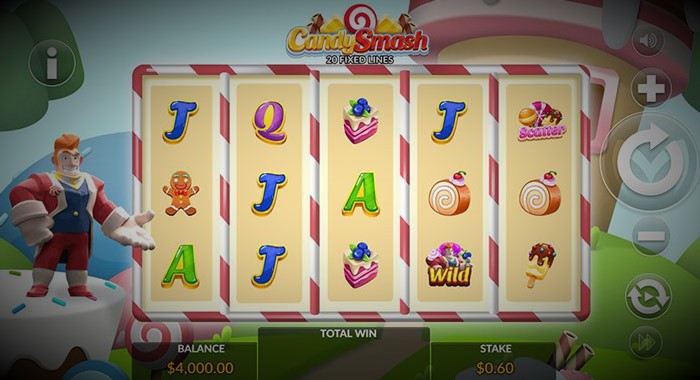 Candy smash slot gameplay